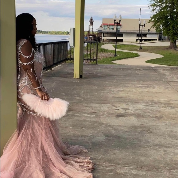 Long Sleeve Luxury Wedding Reception Gown - Picture 5 of 9